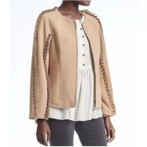 Banana Republic × Olivia Palermo Ruffle Bomber Jacket large